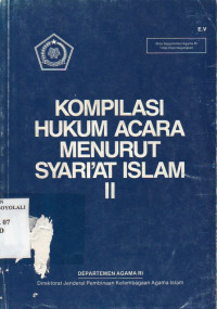 Image of Kompilasi Hukum Acara Menurut Syariat Islam II