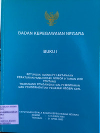 Image of Badan Kepegawaian Negara Buku I
