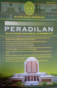 Image of VARIA PERADILAN: MAJALAH HUKUM TAHUN XXXIII NO. DESEMBER 2017