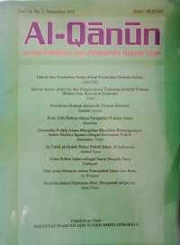 Image of AL- Qanun Jurnal Pemikiran Dan Pemikiran Dan Pembaruan Hukum Islam